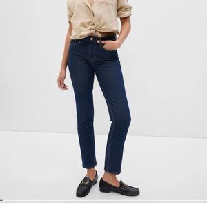 NWT Gap Mid Rise Vintage Slim Jeans, Dark Blue Denim, Women’s 31, 12 Long, Tall
